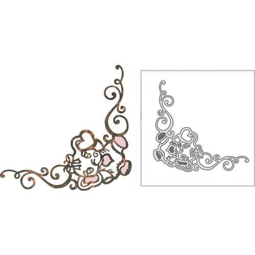 New Lace Elephant Corner Craft Embossing Mold 2021 Metal Cutting Dies for DIY Decorative Scrapbooking Album Card Making No Stamp