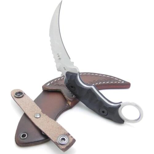 MASALONG Camp Hunting Survival Knife Very Good Balance Of Combat Handle Karambit Tactiacal Rescue Tools Kni104