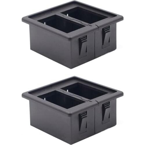 CS-429B2 Switch Panel Lightweight High Reliability ABS 2-slot USB Switch Holder Panel for Car