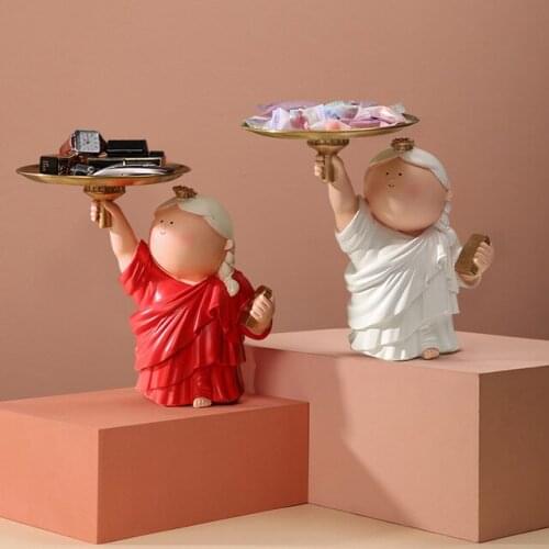 Nordic Resin Liberty Storage Tray Adornments Office Hotel Store Furnishing Crafts Home Livingroom Desktop Figurines Decoration