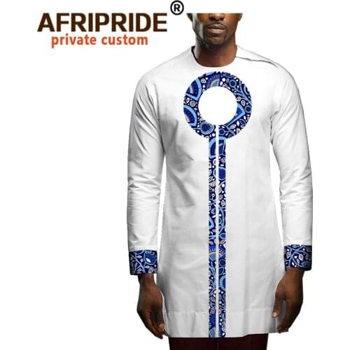African Print Shirts for Men Plus Size Shirt Dashiki Tops Ankara Blouse Tribal Clothes Bazin Riche Casual Traditional A2012004