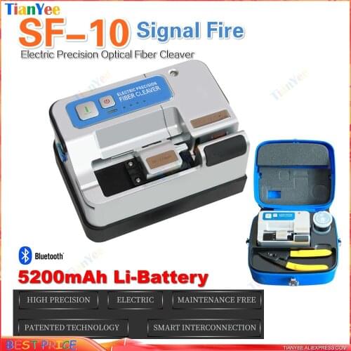Signal Fire SF-10 Electric Precision Optical Fiber Cleaver FTTH fiber optic cleaver SF-10 electric fiber optic cleaver