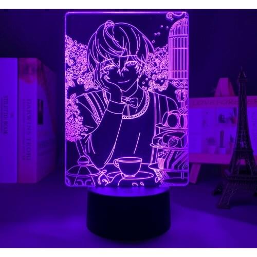 Anime Led Night Light Mystic Messenger for Bedroom Decorative Light Color Changing Birthday Gift Manga Lamp Mystic Messenger