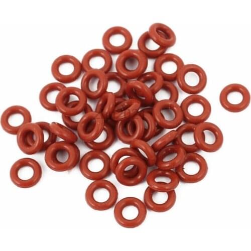 50pcs 1.5mm Thick Heat Oil Resistant Mini O-Ring Rubber Sealing Ring 5/6/7/8/9/10/11/11.5/12/13/14/15~53*1.5 OD Red