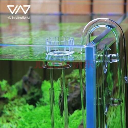 VIV skimmer glass pipe inflow for aquarium remove oil film 10mm 13mm 17mm VIV Official flagship store