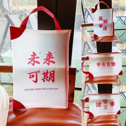 Waterproof Transparent File Bag File Folder Pencil Pen Case Bag File Document Organizer Storage Bag Office School Supplies