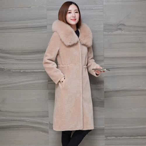 2021 New Winter Jacket Coat Women Waist Thicken Hooded Faux fox fur collar fur Coat Plus size 5XL Warm Female Long Parka Outwear