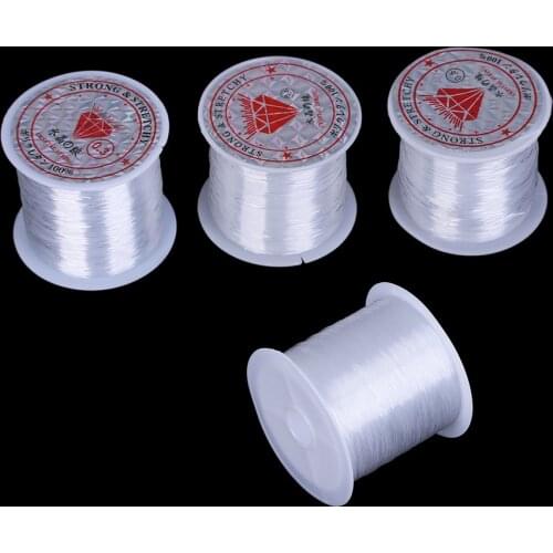 1Roll Strong Crystal Fishing Line Pe Nylon Braided Line Thread Monofilament0.2mm-0.6mm 155/100/80/60/45/35/22/20m Wire Accessory