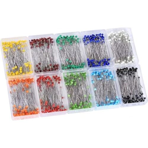 100Pcs DIY Sewing Pins 38mm Pearl Ball Head Push Pins Straight Quilting Pins for Dressmaking Jewelry Decor DIY Sewing Tools