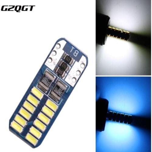 1x T10 w5w 3014 24smd LED light car CANBUS no error 12V Super bright clearance bulb Auto lamp Turn Signal lamp Clearance Lights