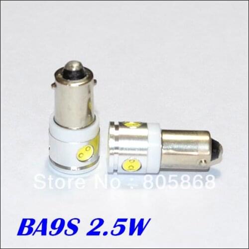 2pcs/lot)car led Interior Light Bulbs reading light BA9S led light 2.5W High Power 4 leds car led