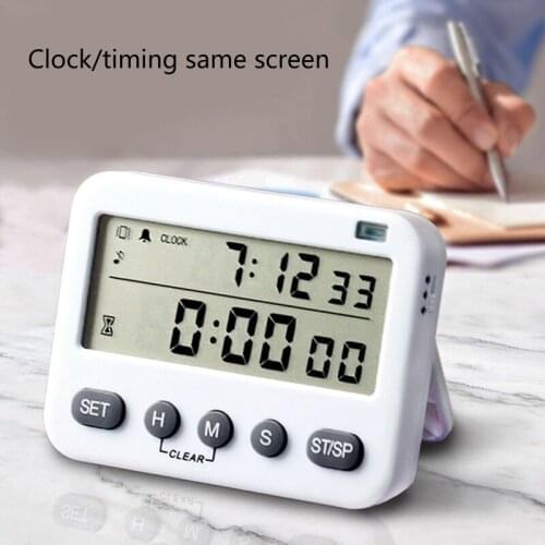 2020 New YS-218 Digital Timer 100 Hour Dual Count Down and Up Kitchen Timer LCD Display