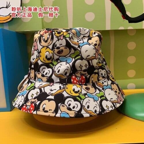 Authentic Shanghai Disney Shopping Mickey Minnie Donald Duck Pluto Fisherman Hat Visor Dome Hat