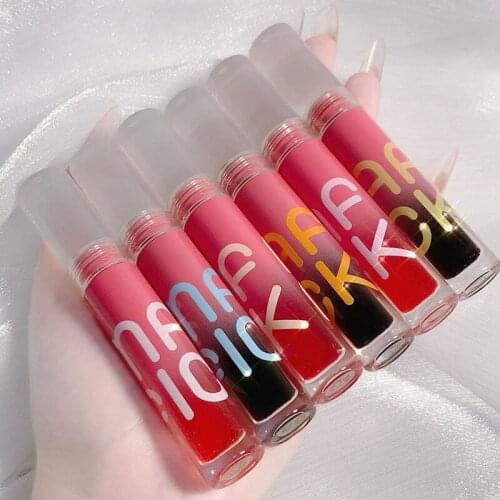 Water Mist Lip Gloss Makeup Non-fading Non-stick Cup Moisturizing Lip Glaze Matte Cheap Student Easy To Carry Lipstick TSLM1