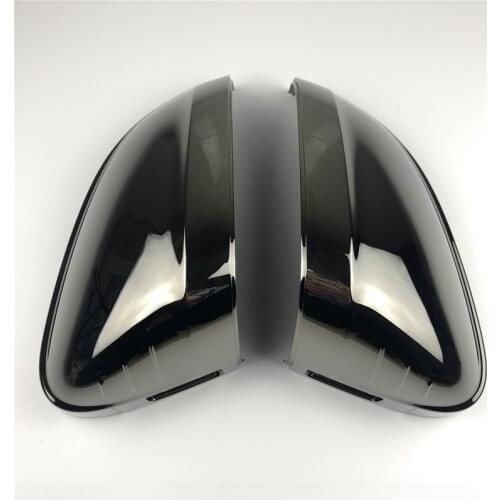 Fit For Audi A4 A5 B9 Allroad Quattro S4 S5 2017-2018 Car Side Wing Mirror Caps Mirror Covers Tungsten Steel Black Material