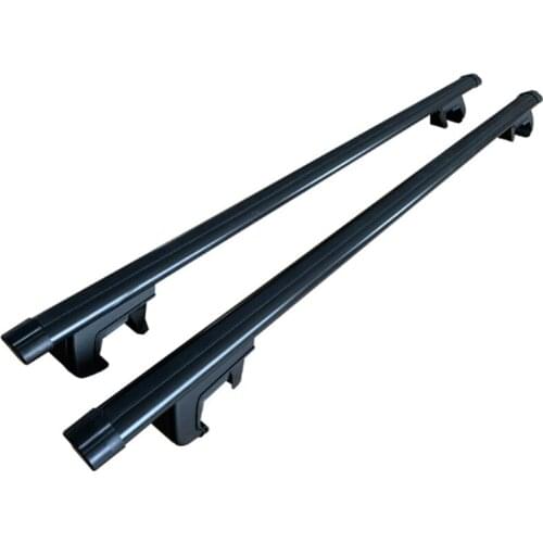 Black Universal Car Roof Rack Top Rails Aluminum Alloy Cross Bar For SUV