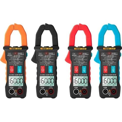 ANENG ST207 Digital Professional Bluetooth Clamp Meter 6000 Count DC/AC True RMS Multimeter Hz Capacitance Voltage Tester