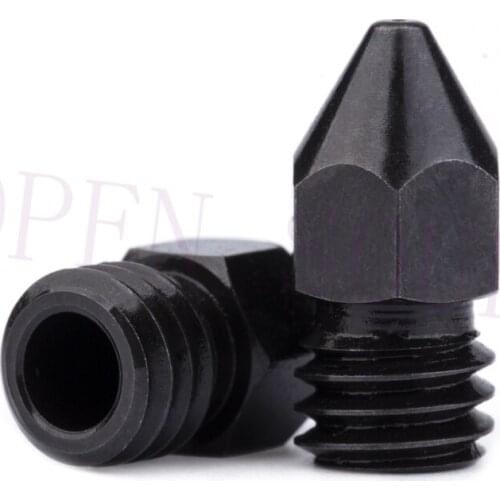 2pcs high temperature Hardened Steel Zortrax 0.4/1.75mm Nozzles for M200 M300 3D printer PEI PEEK or Carbon fiber Extruder