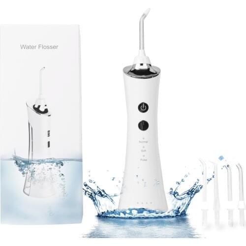 Electric Oral Irrigator Dental Water Flosser Jet Portable Home Use USB Rechargeable IPX7 Waterproof Tooth Cleaner Equipment
