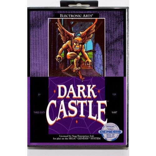 Dark Castle Game Cartridge 16 bit MD Game Card With Retail Box For Sega Mega Drive For Genesis