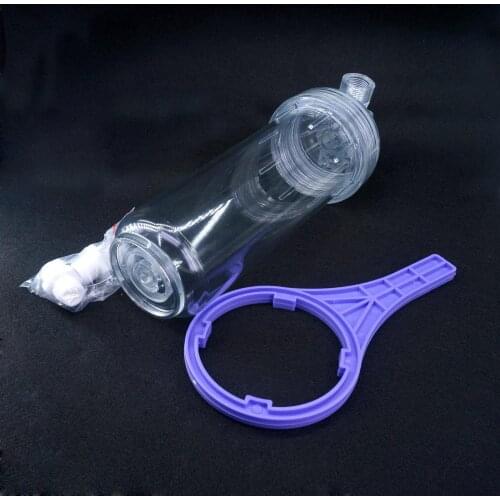 1/2" BSP Port 300x120mm PET Filter Bottle Shell For 10" Water Pre Filter Core