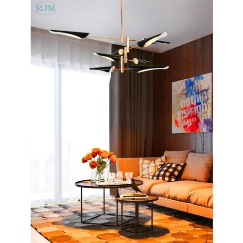 Creative Post-modern Chandelier Lighting Modern Lustres Atmosphere Iron Pendant Lamps Bedroom Living Room Luminaria Decoration