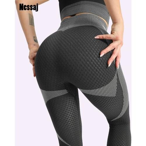 Nessaj New Legging Women Sports Pant Sexy Hips Workout Jeggings High Waist Patchwork Women Clothing Slim Fitness Casual Leggings