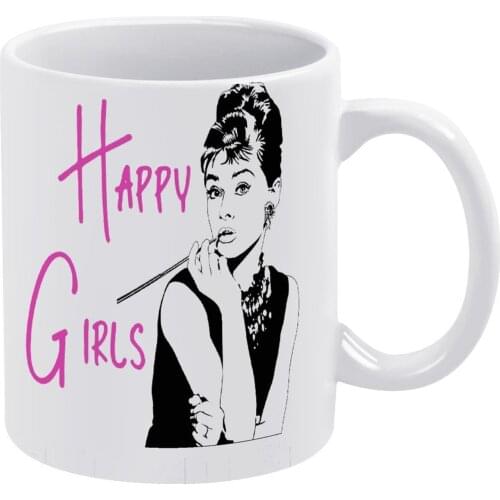 Audrey Hepburn Mug Cheap Colored Mug Pottery Travel Cups