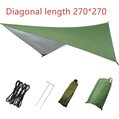 Outdoor Canopy Cloth 230cm*140cm Waterproof Large Lightweight Camping Tent Tarp Shelter Hammock Rain Fly Cover Sun shade