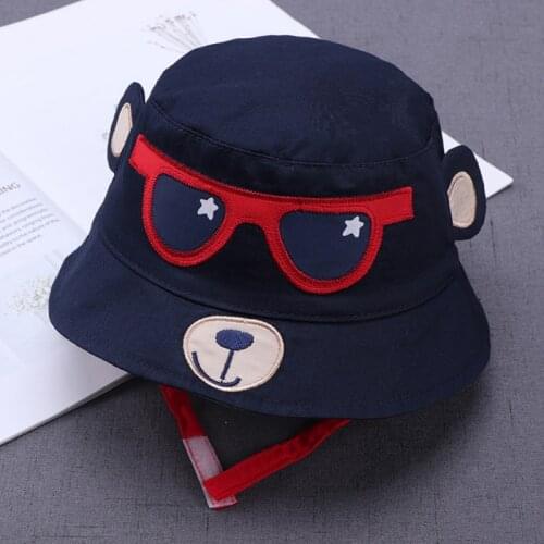 Bobora Cute Children Bucket Hat Boys Girls Spring Summer Panama Cap Cartoon Knitted Baby Hat Boy Girl Hats