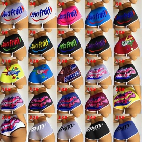 Echoine Sexy Party Club Candy Mini Shorts 2021 Women summer Sports Fitness Multicolor Cute Shorts Harajuku biker Short Feminino