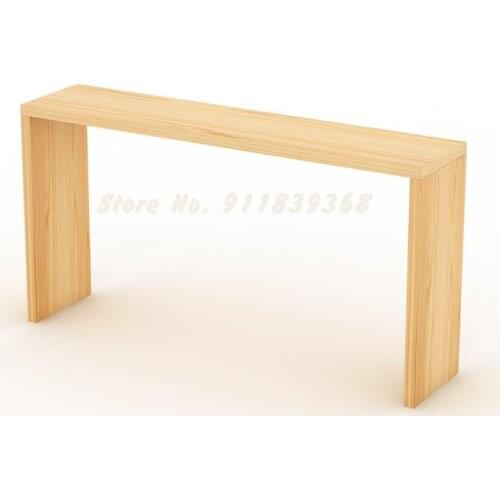 Nordic solid wood bar table home small bar living room partition high table against the wall bar table leisure long table