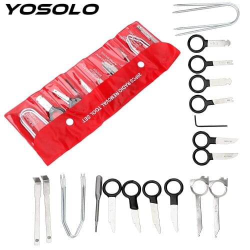 20Pcs/set Universal Auto Fastener Car-styling Hand Tools Car Panel Removal Tools Automobile Audio Refit Repair Disassembly Tool
