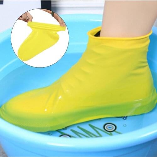 Boots Waterproof Shoe Cover Silicone Material Unisex Solid Color Shoes Protectors Rain Boots For Indoor Outdoor Rainy Days