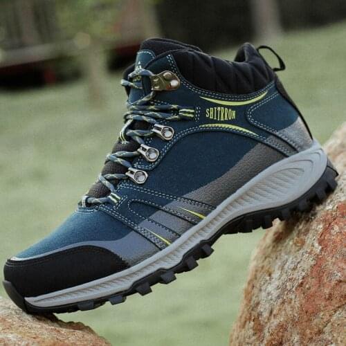 Unisex High Top Winter Plus Velvet Hiking Shoes Women Outdoor Keep Warm Casual Sneakers Men Trekking Camping Sports Snow Boots