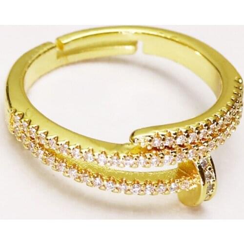 10 Pcs Zirconia Metal Gold color rings Open rings jewelry Rings jewelry rings Gift for women jewelry Gift 51332