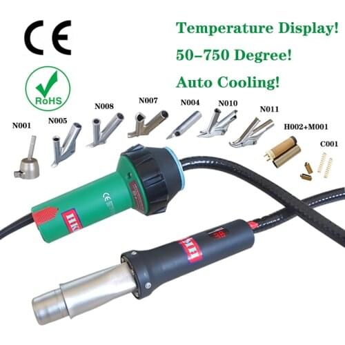 1600W plastic welding hot air gun, split type plastic welding gun50-750 degree, plastic welding gun withTemperature Display