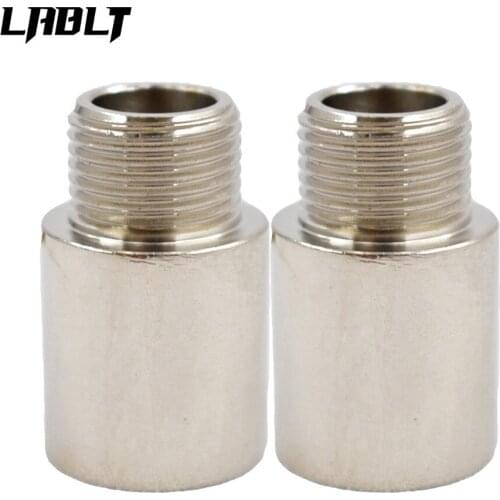 2Pcs M18 x 1.5 O2 iron Car Oxygen Sensor Bung Extension Extender Spacer