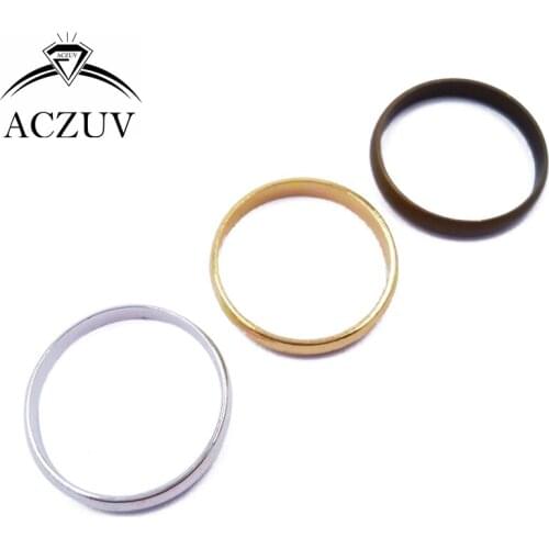 300Pcs Copper Metal Simple Style 3mm Width 17mm Closed Ring Findings JZT003