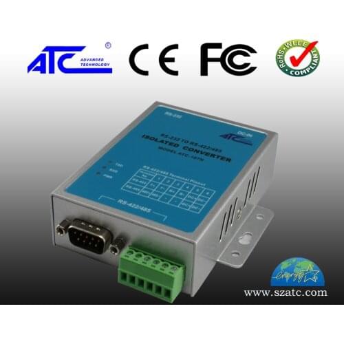 Active industrial grade RS232 to RS485/422 switching head photoelectric isolation converter ATC-107N