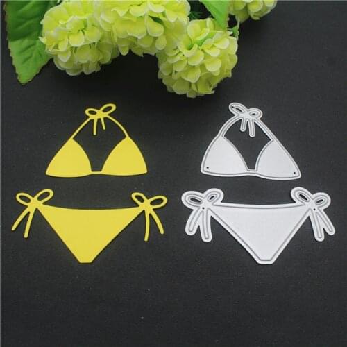 2019 Bikini Metal Cutting Dies Stencil Scrapbooking Photo Album Decor Embossing Cards Handmade Summer Beach Style Crafts