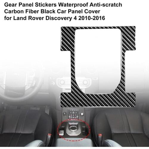 Carbon fiber black car panel cover gear panel sticker waterproof and scratch resistant 2010-2016 Land Rover Discovery 4 Stickers