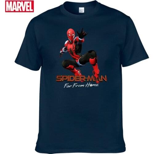 Marvel The Avengers spiderman t shirt Comfortable Breathable 100% cotton Fashion clothes for teens Summer tee shirt oversize #79