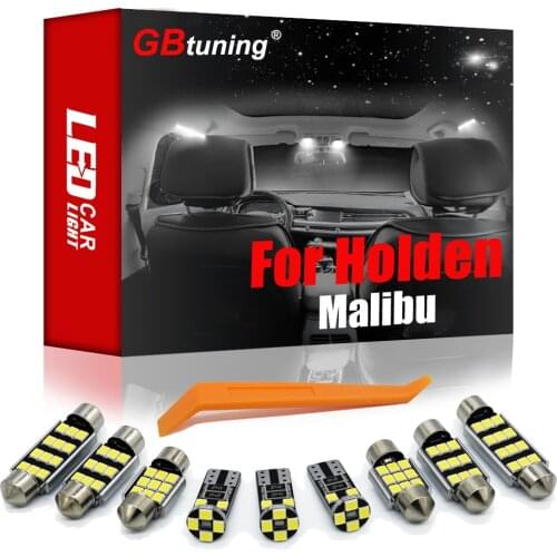 GBtuning Error Free Canbus LED 11PCS For Holden Malibu 2013+ Car Interior Glove Box Trunk Indoor Lamp Auto Light Accessories Kit