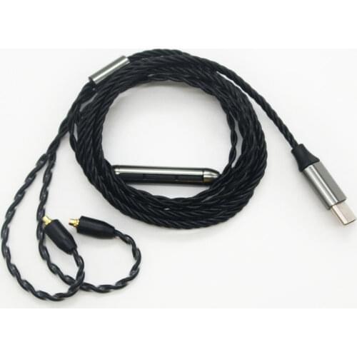 Type-c Upgrade MMCX cable For Shure SE846 se215 W40 W50 Earphone Headphone Cables with mic headset For huawei xuaimi