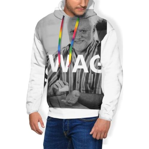 Swag Hoodie Hide The Pain Harold - SWAG Hoodies Male Long Length Pullover Hoodie Autumn Streetwear Hoodies