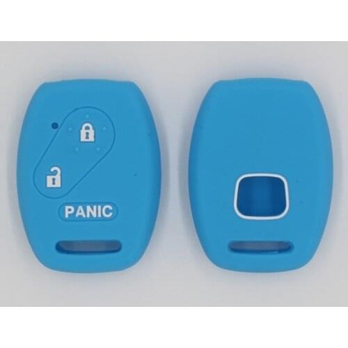 4PC For Honda Civic Accord Pilot CR-V Remote Car Key Silicone Cover Fob Black Case Keychain Car Accessories Replacement