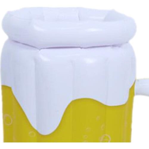 Beer Mug Inflatable Ice Bucket Cooler Pool Accessories Summer Water Toy