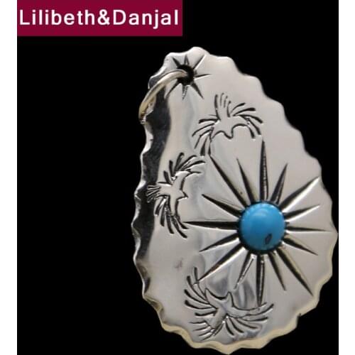 2019 Mosaic stone Pendant 100% 925 Sterling Silver Jewelry Men Women Eagle Shield Sun Ray Necklace Pendant sieraden maken P22