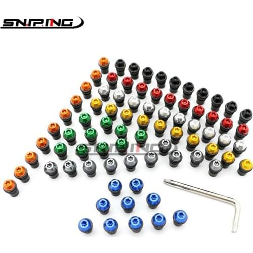 Front Screws For Honda CBR500R 2013 2014 13 14 Autocycle Windshield Screw Kits CNC Aluminum M5 Nut Kits 10PCS